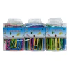 Wholesale 50mm colored paper clips, box packaging, candy-colored plastic-coated creative paper clips, paper clips, document fixing pins Item Picture